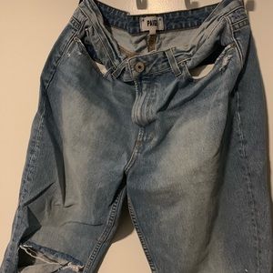 Paige Cropped Mom Jeans